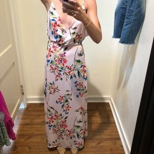 Lush: Pink Floral Maxi Dress